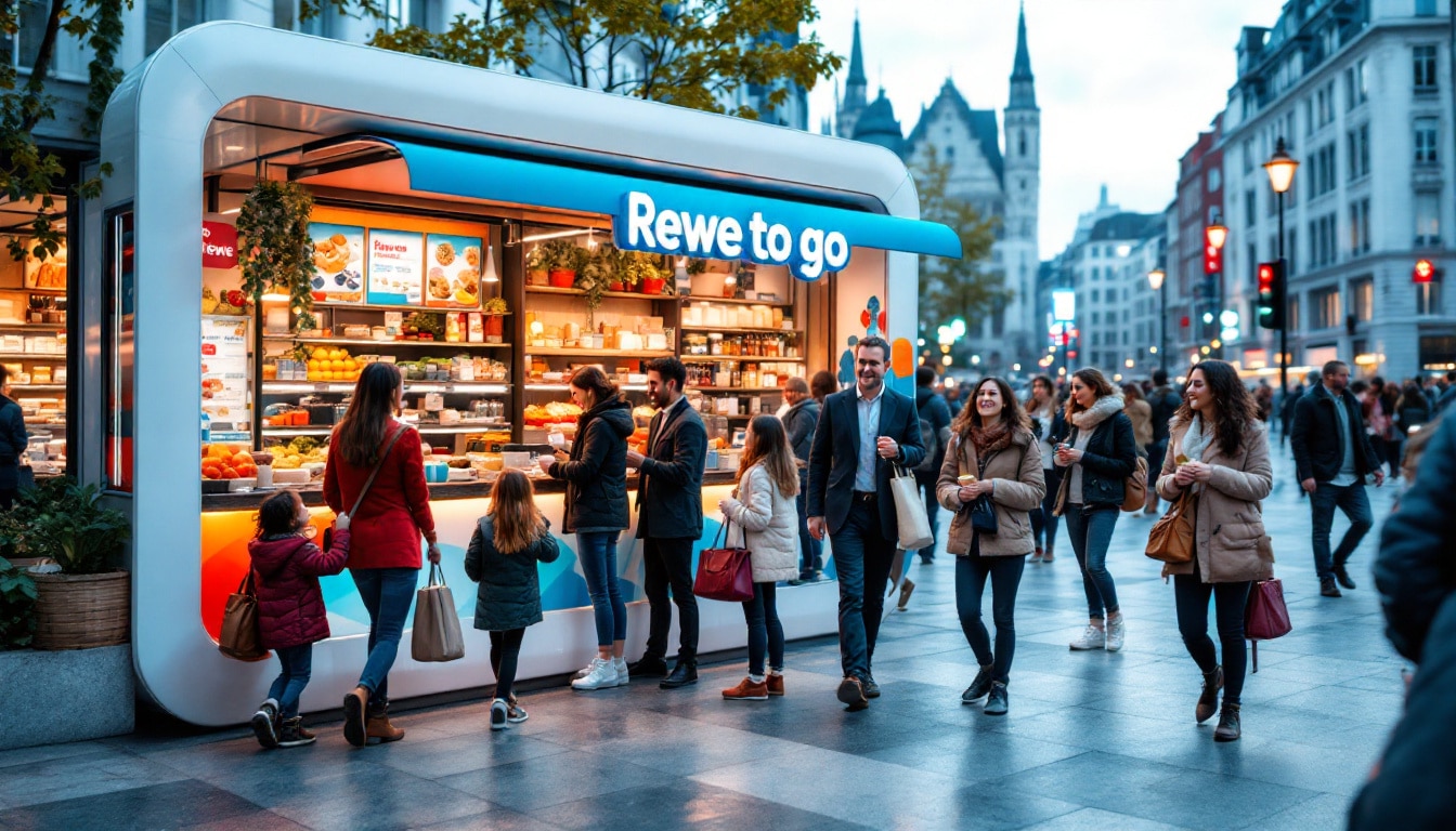 découvrez le lancement du premier kiosque rewe to go à cologne, une innovation qui transforme l'expérience des voyageurs en offrant des produits frais et pratiques à emporter, tout en alliant qualité et commodité.